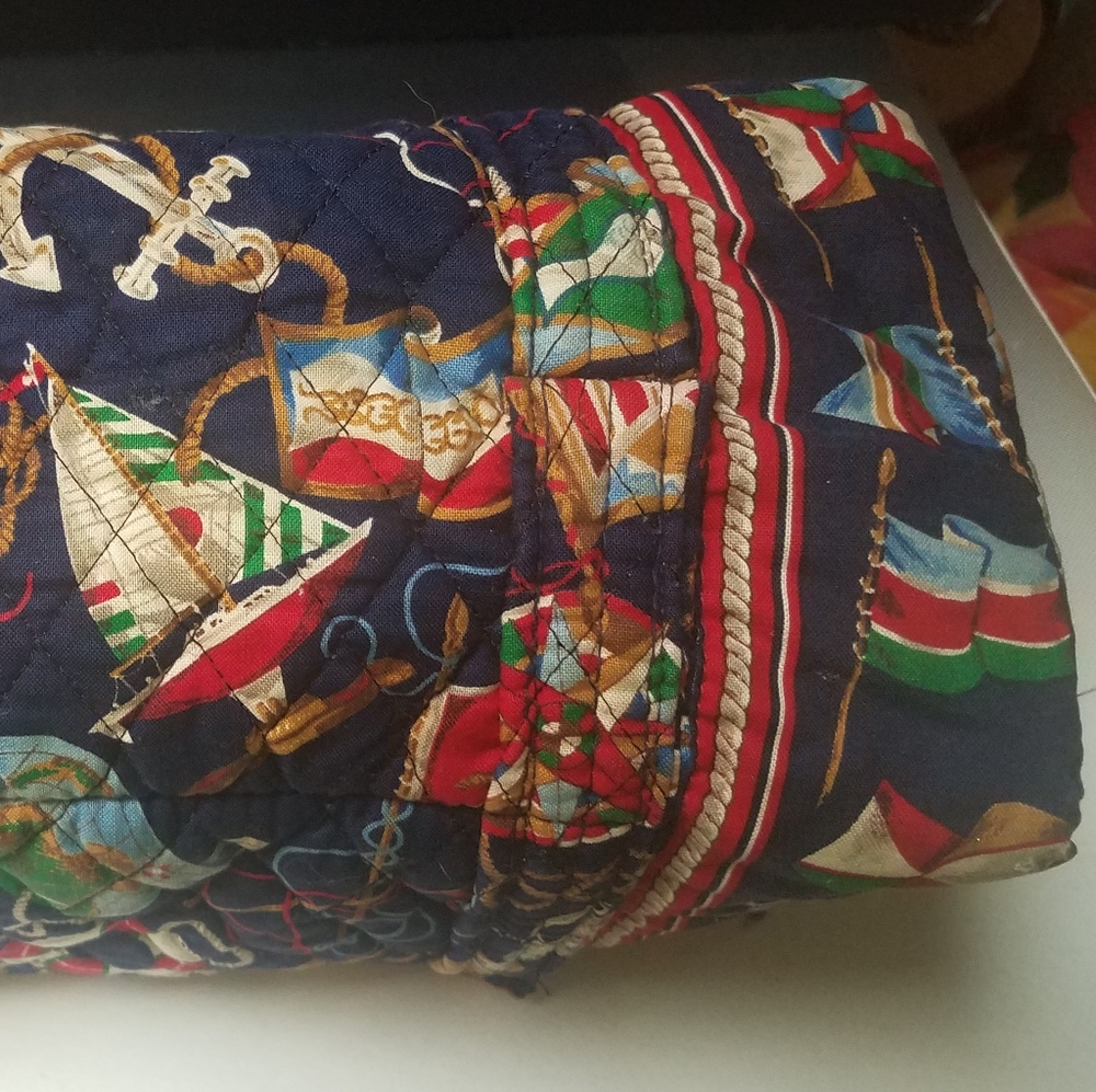 Vera Bradley Regatta duffel zipper bag 11x5x5 - Picture 5 of 8